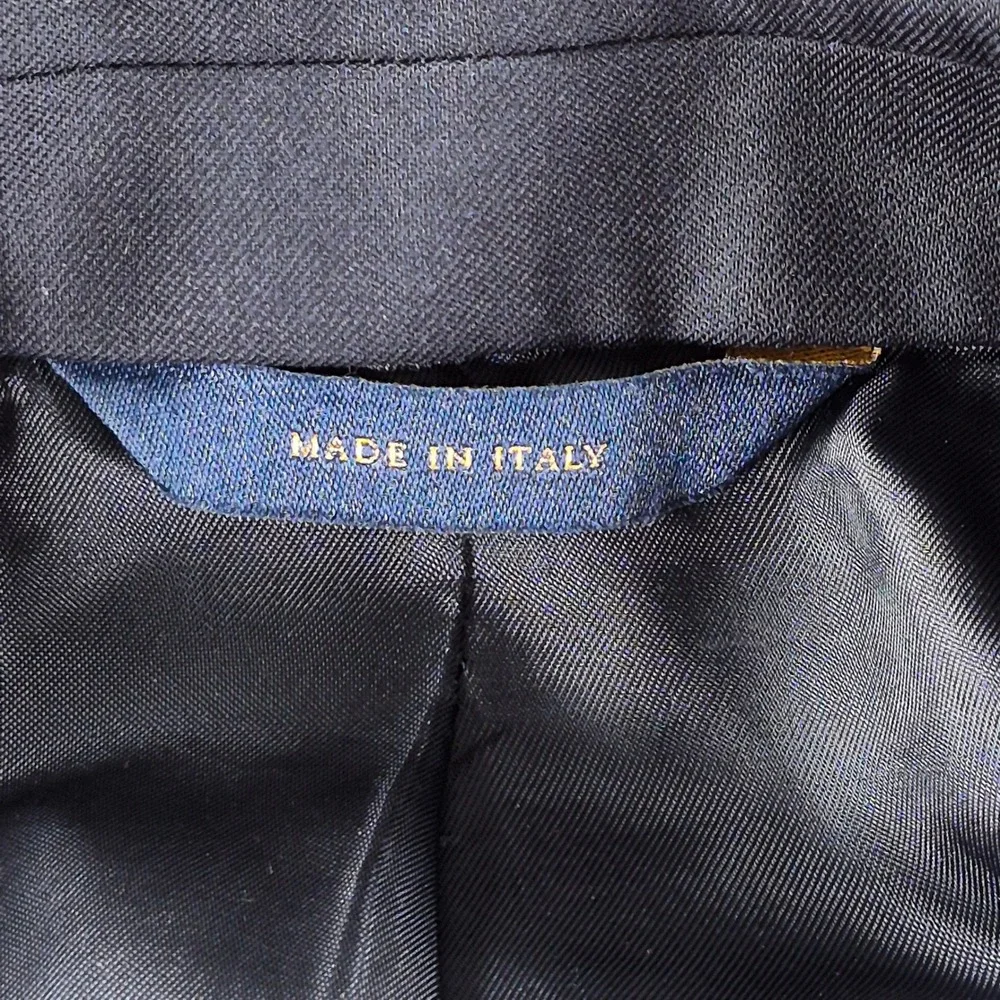 Brooks Brothers 1818 Regent Blazer Navy Wool Estrato Italy 40R 10075836R